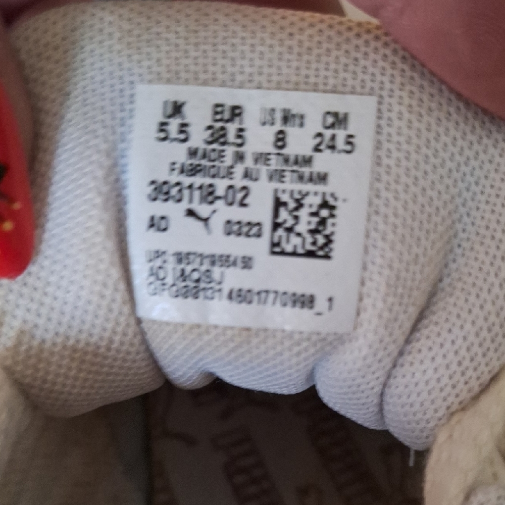 Puma White and Tan Athletic Shoes - Picture 10 of 10